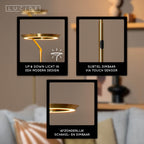 CELESTE - Floor lamp - Ø 28 cm - LED Dimmable - 1x21W 2700K - Matt Gold / Brass