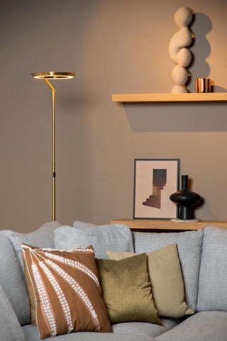 CELESTE - Floor lamp - Ø 28 cm - LED Dimmable - 1x21W 2700K - Matt Gold / Brass
