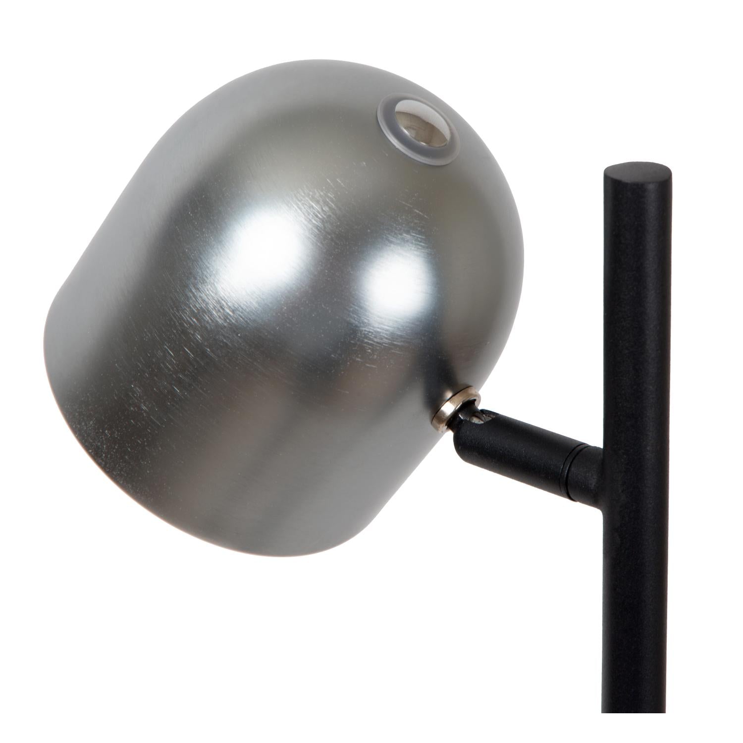 SKANSKA RECH - Oplaadbare Vloerlamp Binnen/Buiten - Accu/Batterij - Ø 23 cm - LED Dimb. - CCT - 1x3W 3000K/6000K - IP44 - Grijs ijzer