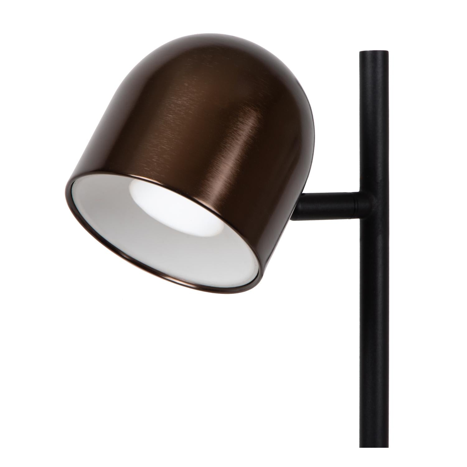 SKANSKA RECH - Oplaadbare Vloerlamp Binnen/Buiten - Accu/Batterij - Ø 23 cm - LED Dimb. - CCT - 1x3W 3000K/6000K - IP44 - Koffie