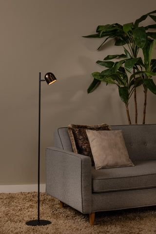 SKANSKA RECH - Oplaadbare Vloerlamp Binnen/Buiten - Accu/Batterij - Ø 23 cm - LED Dimb. - CCT - 1x3W 3000K/6000K - IP44 - Koffie