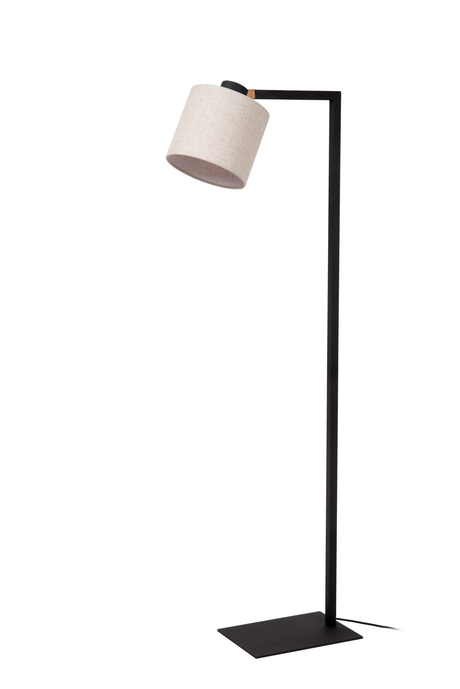 LESLEY - Lampadaire - 1xE27 - Noir