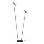 DUARTE - Lampadaire - 2xG9 - Fer gris | Vibes