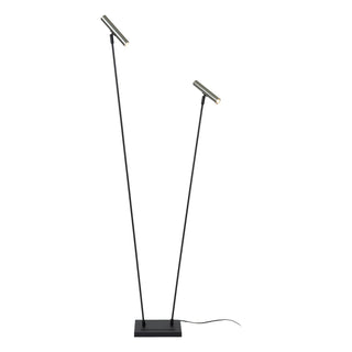 DUARTE - Lampadaire - 2xG9 - Fer gris | Vibes