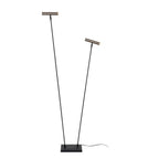 DUARTE - Lampadaire - 2xG9 - Fer gris | Vibes