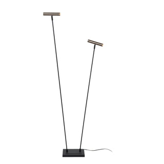 DUARTE - Lampadaire - 2xG9 - Fer gris | Vibes