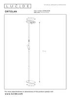 ORTOLAN - Floor lamp - LED Dimmable - CCT - 2700K/4000K - Black | Essential
