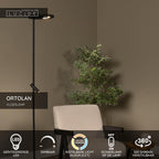 ORTOLAN - Floor lamp - LED Dimmable - CCT - 2700K/4000K - Black | Essential