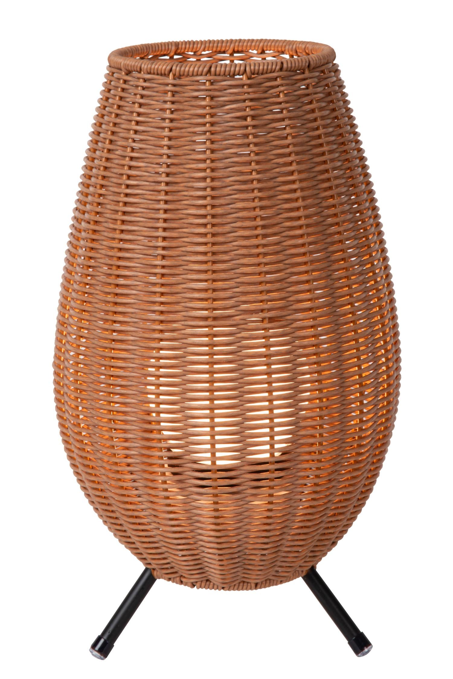 COLIN IP44 - Lampe de table rechargeable Intérieur/Extérieur - Batterie/Pile - LED 3 StepDim - 1x3W 3000K - IP44 - Naturel