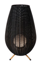COLIN IP44 - Lampe de table rechargeable Intérieur/Extérieur - Batterie/Pile - LED 3 StepDim - 1x3W 3000K - IP44 - Noir