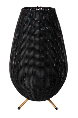 COLIN IP44 - Lampe de table rechargeable Intérieur/Extérieur - Batterie/Pile - LED 3 StepDim - 1x3W 3000K - IP44 - Noir