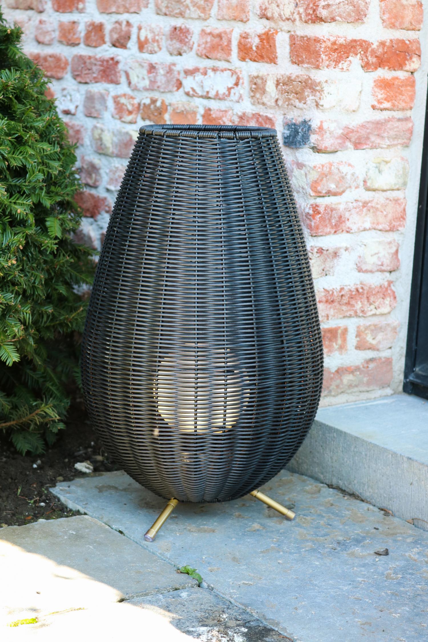 COLIN IP44 - Oplaadbare Tafellamp Binnen/Buiten - Accu/Batterij - LED 3 StepDim - 1x3W 3000K - IP44 - Zwart
