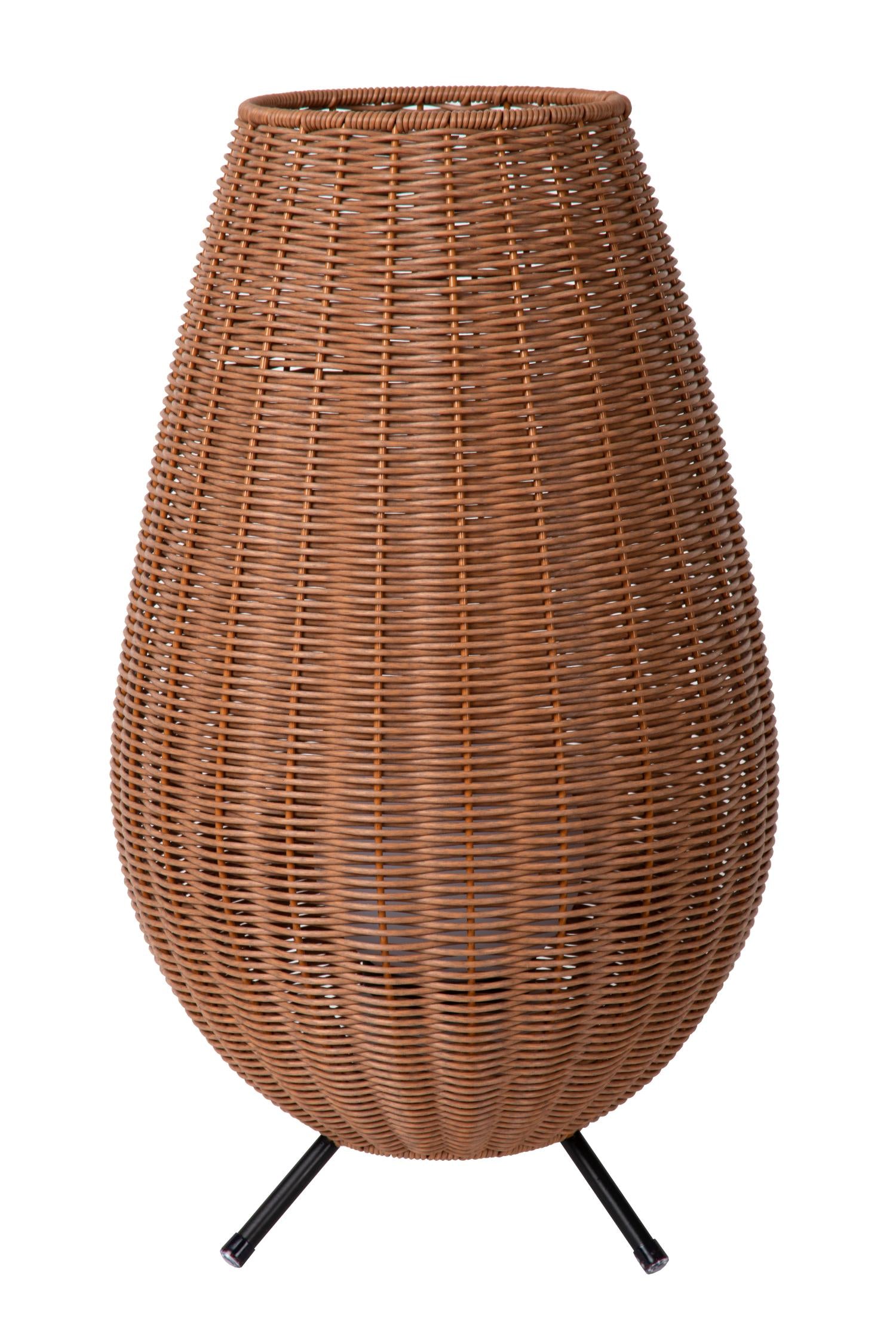 COLIN IP44 - Oplaadbare Tafellamp Binnen/Buiten - Accu/Batterij - LED 3 StepDim - 1x3W 3000K - IP44 - Naturel