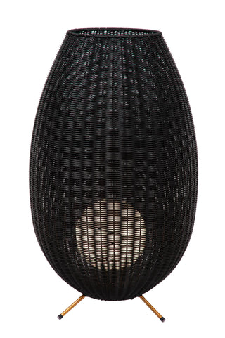 COLIN IP44 - Lampadaire rechargeable Intérieur/Extérieur - Batterie/Pile - LED 3 StepDim - 1x3W 3000K - IP44 - Noir