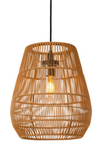 NERIDA - Hanglamp Binnen/Buiten - Ø 35 cm - 1xE27 - IP44 - Geschikt voor vide en hoge plafonds - Naturel