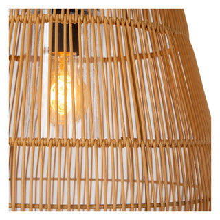 NERIDA - Hanglamp Binnen/Buiten - Ø 35 cm - 1xE27 - IP44 - Geschikt voor vide en hoge plafonds - Naturel