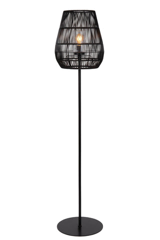 NERIDA - Lampadaire Intérieur/Extérieur - Ø 35 cm - 1xE27 - IP44 - Noir