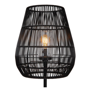 NERIDA - Lampadaire Intérieur/Extérieur - Ø 35 cm - 1xE27 - IP44 - Noir