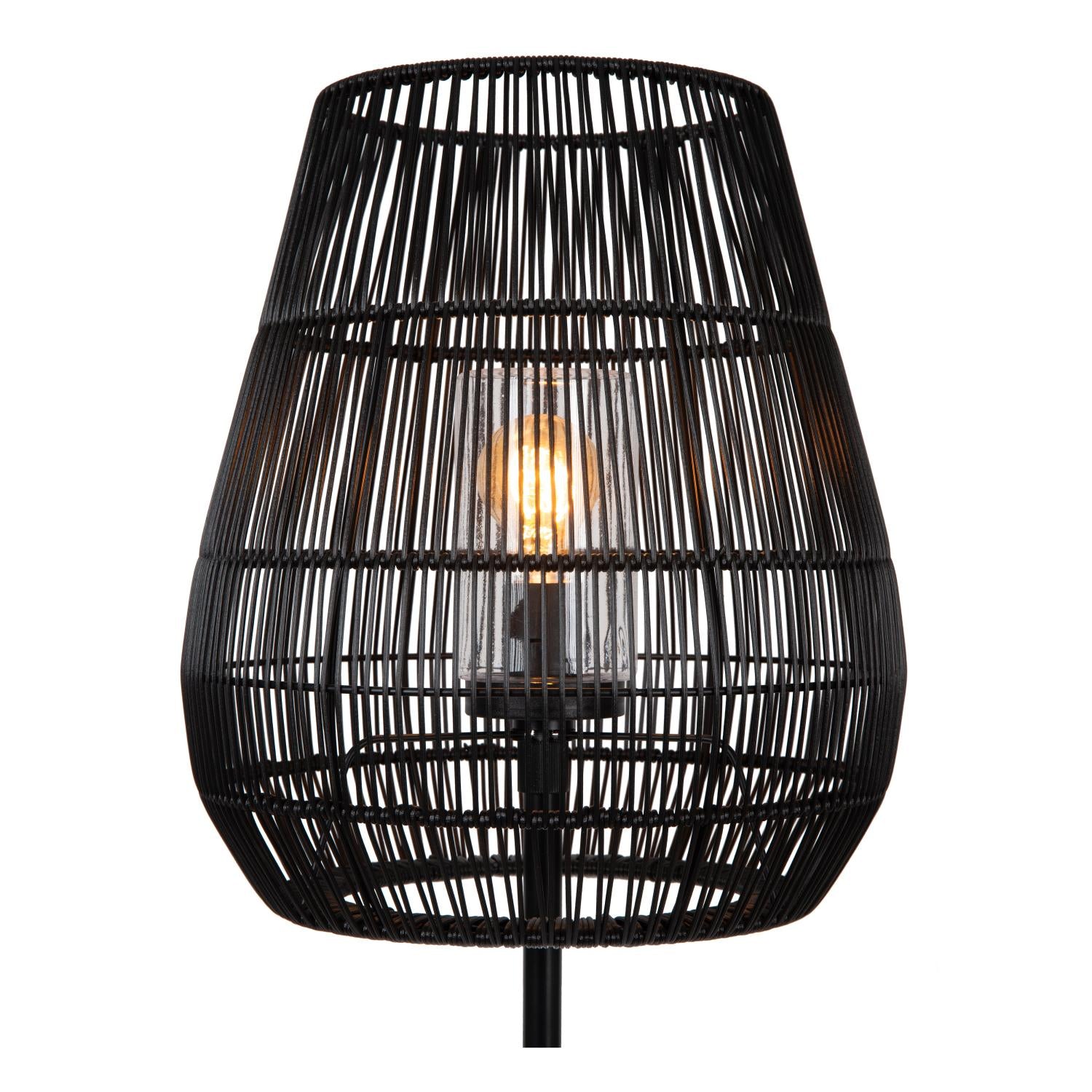 NERIDA - Lampadaire Intérieur/Extérieur - Ø 35 cm - 1xE27 - IP44 - Noir