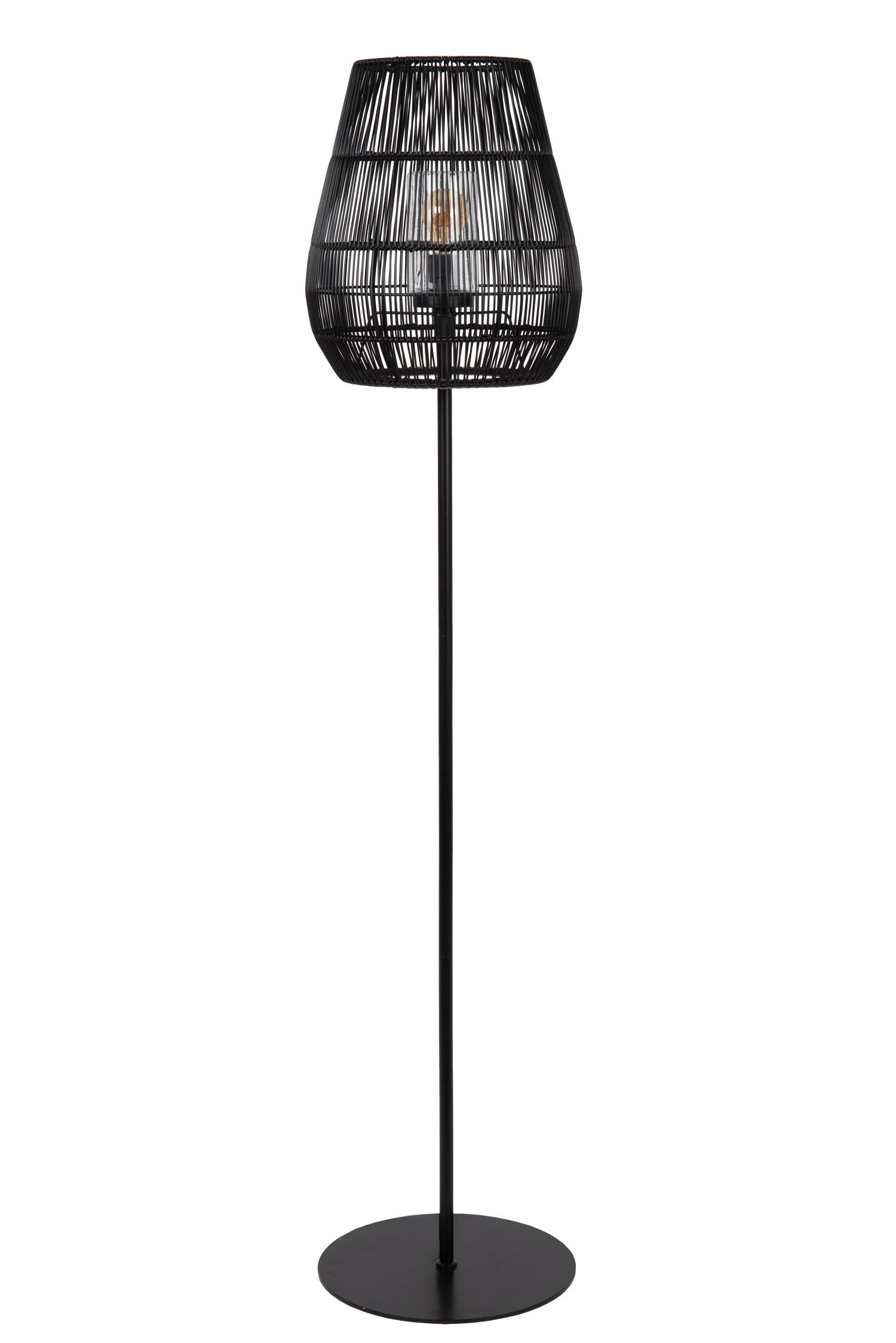 NERIDA - Lampadaire Intérieur/Extérieur - Ø 35 cm - 1xE27 - IP44 - Noir