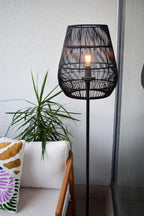 NERIDA - Lampadaire Intérieur/Extérieur - Ø 35 cm - 1xE27 - IP44 - Noir
