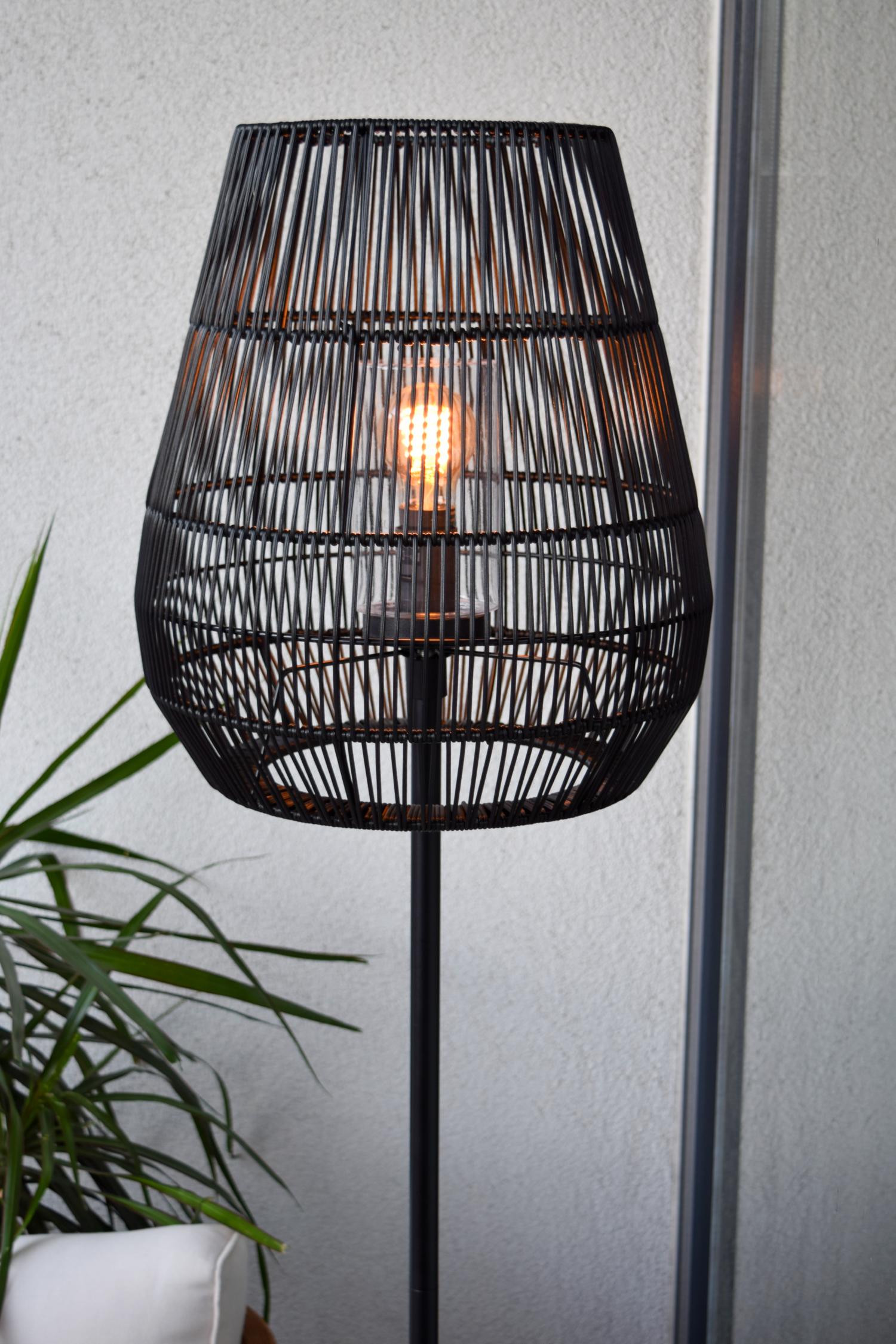 NERIDA - Lampadaire Intérieur/Extérieur - Ø 35 cm - 1xE27 - IP44 - Noir
