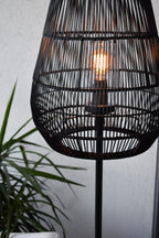 NERIDA - Lampadaire Intérieur/Extérieur - Ø 35 cm - 1xE27 - IP44 - Noir