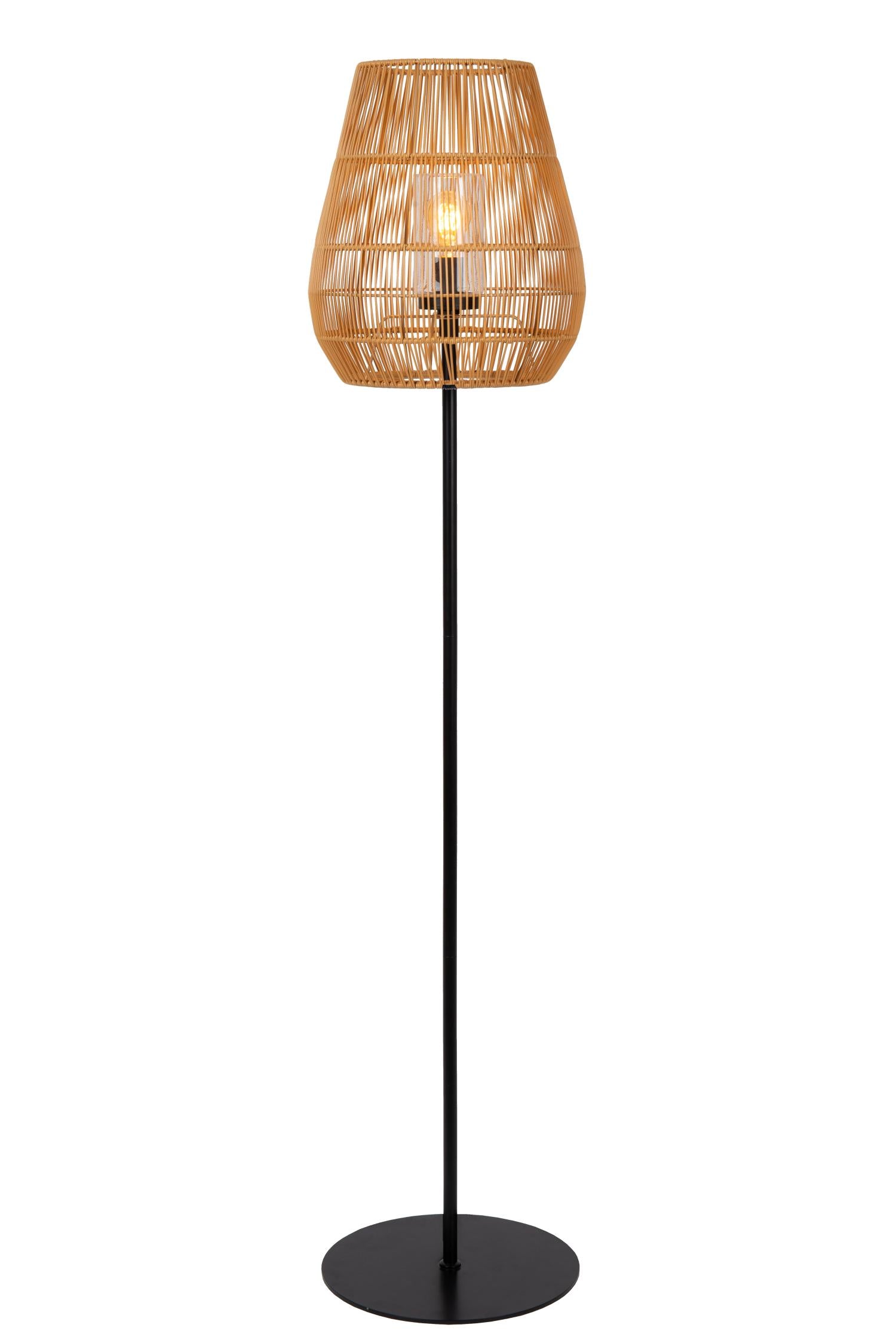 NERIDA - Lampadaire Intérieur/Extérieur - Ø 35 cm - 1xE27 - IP44 - Naturel