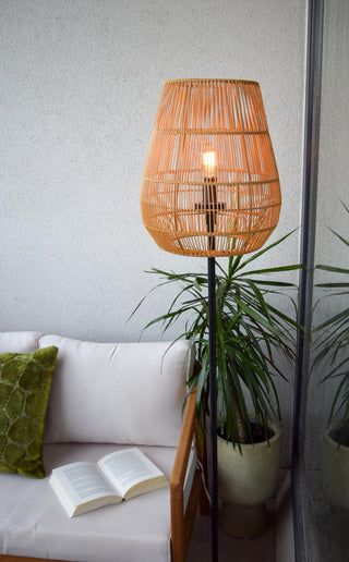 NERIDA - Lampadaire Intérieur/Extérieur - Ø 35 cm - 1xE27 - IP44 - Naturel
