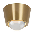 RIGON - Ceiling light - Ø 9 cm - LED - 1x7W 3000K - Matt Gold / Brass