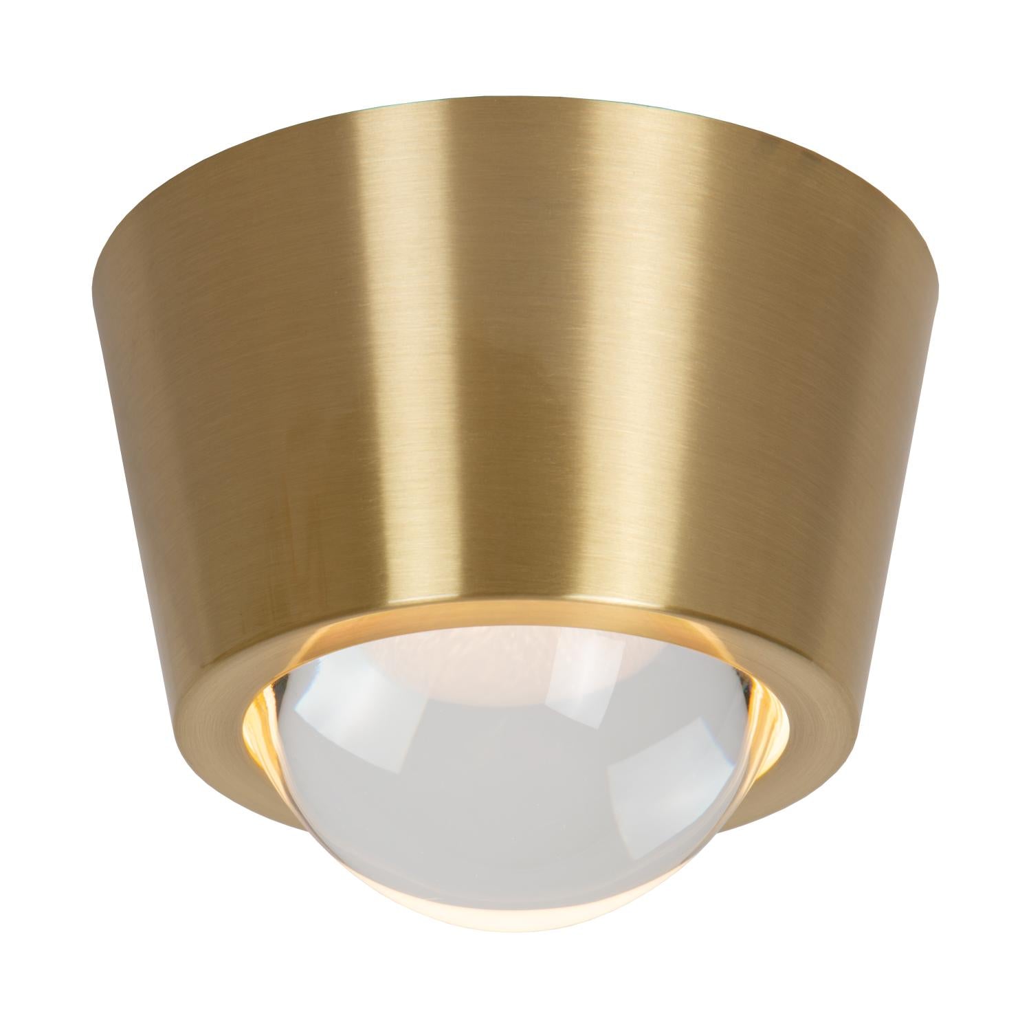 RIGON - Ceiling light - Ø 9 cm - LED - 1x7W 3000K - Matt Gold / Brass