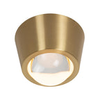 RIGON - Ceiling light - Ø 9 cm - LED - 1x7W 3000K - Matt Gold / Brass