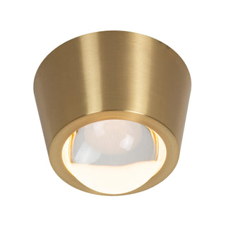 RIGON - Ceiling light - Ø 9 cm - LED - 1x7W 3000K - Matt Gold / Brass