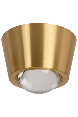 RIGON - Ceiling light - Ø 9 cm - LED - 1x7W 3000K - Matt Gold / Brass