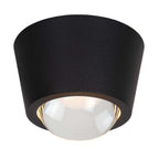 RIGON - Plafonnier - Ø 9 cm - LED - 1x6W 3000K - Noir