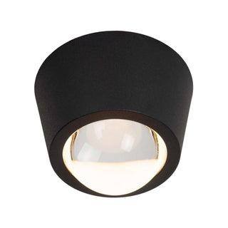 RIGON - Plafonnier - Ø 9 cm - LED - 1x6W 3000K - Noir