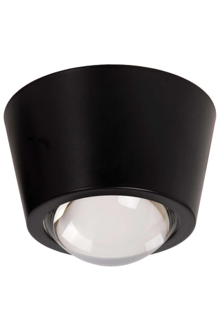 RIGON - Plafonnier - Ø 9 cm - LED - 1x6W 3000K - Noir