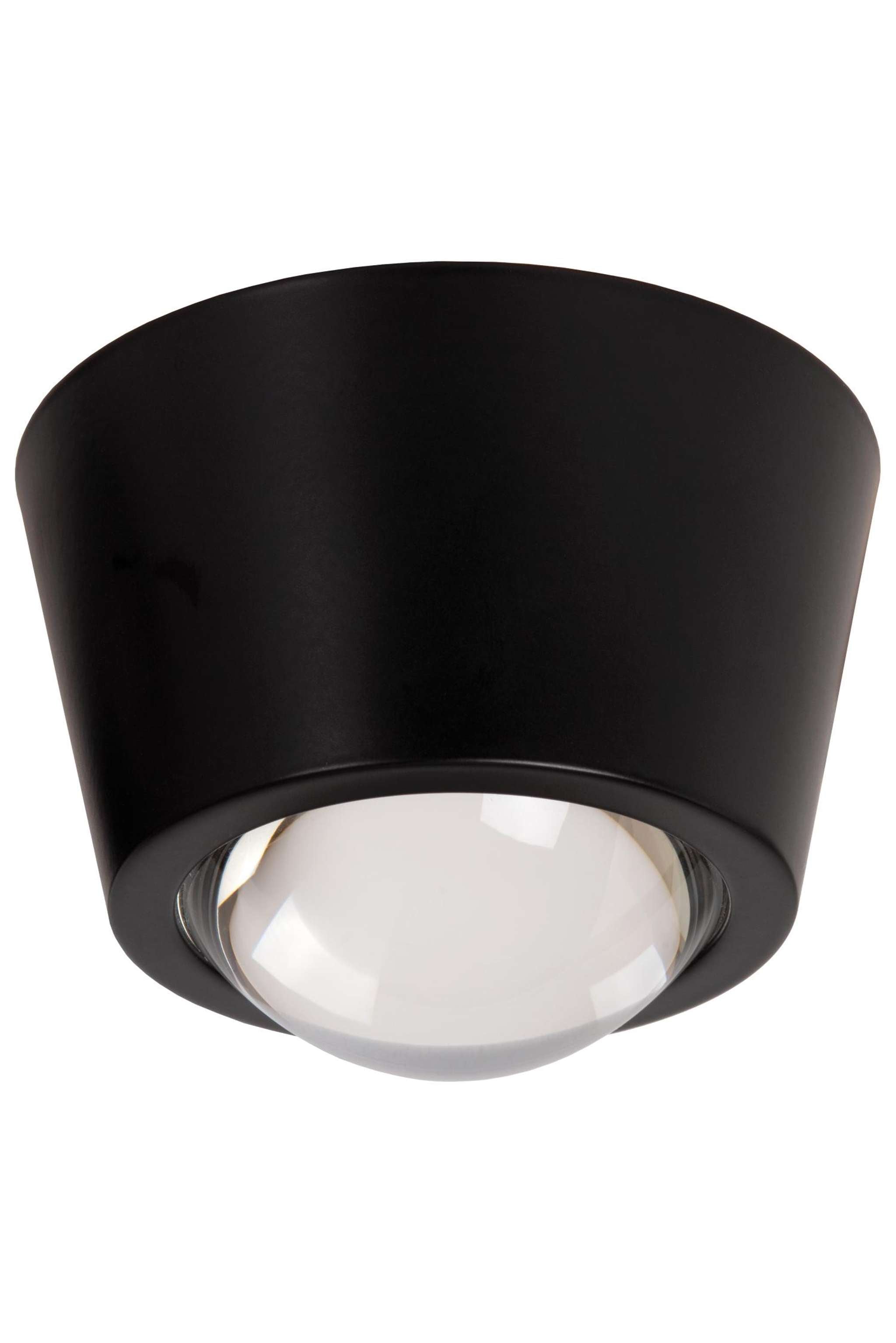 RIGON - Plafonnier - Ø 9 cm - LED - 1x6W 3000K - Noir