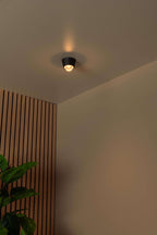 RIGON - Plafonnier - Ø 9 cm - LED - 1x6W 3000K - Noir