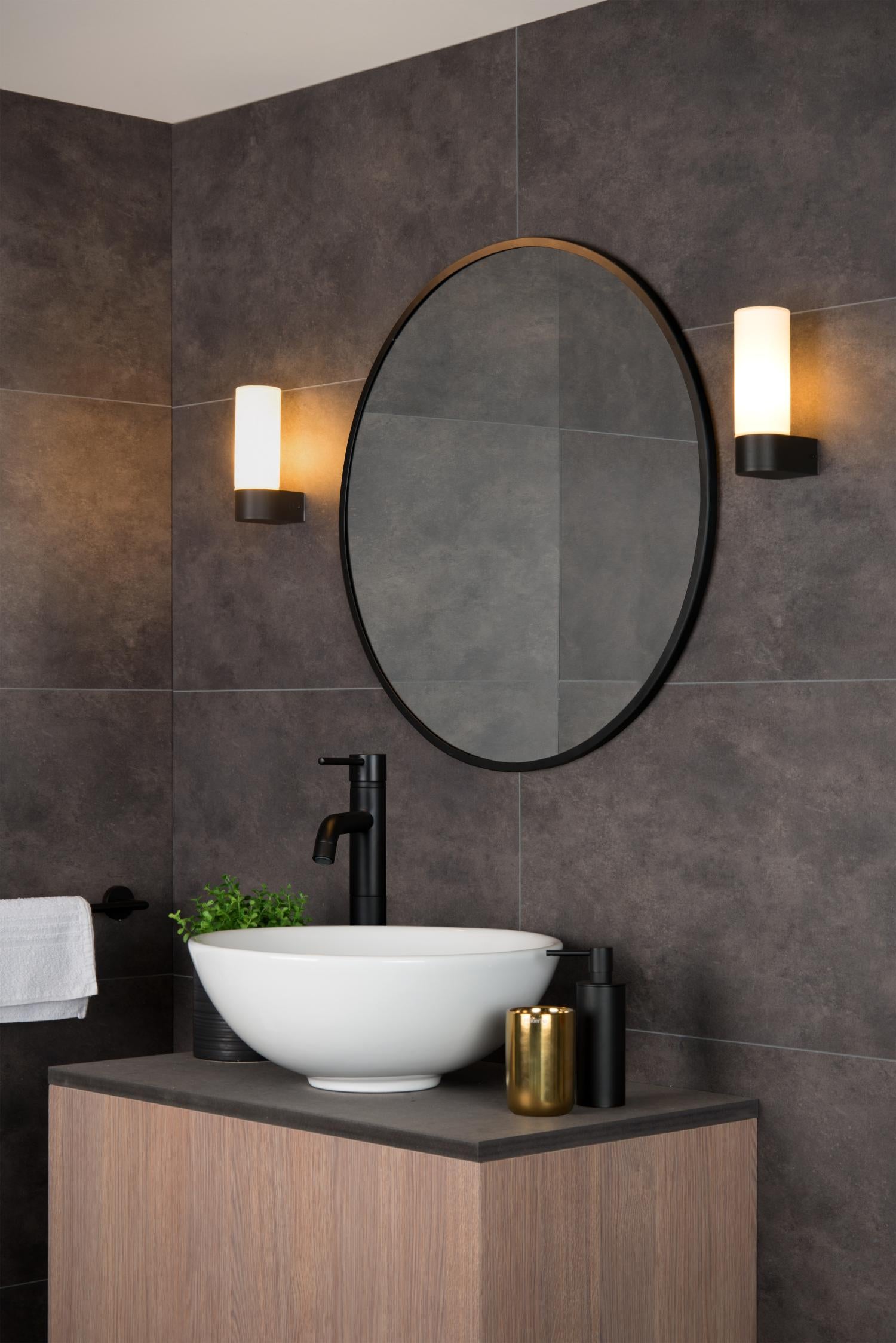JESSE - Wandlamp Badkamer - 1xG9 - IP44 - Zwart