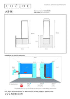 JESSE - Wandlamp Badkamer - 1xG9 - IP44 - Zwart