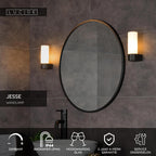 JESSE - Wandlamp Badkamer - 1xG9 - IP44 - Zwart