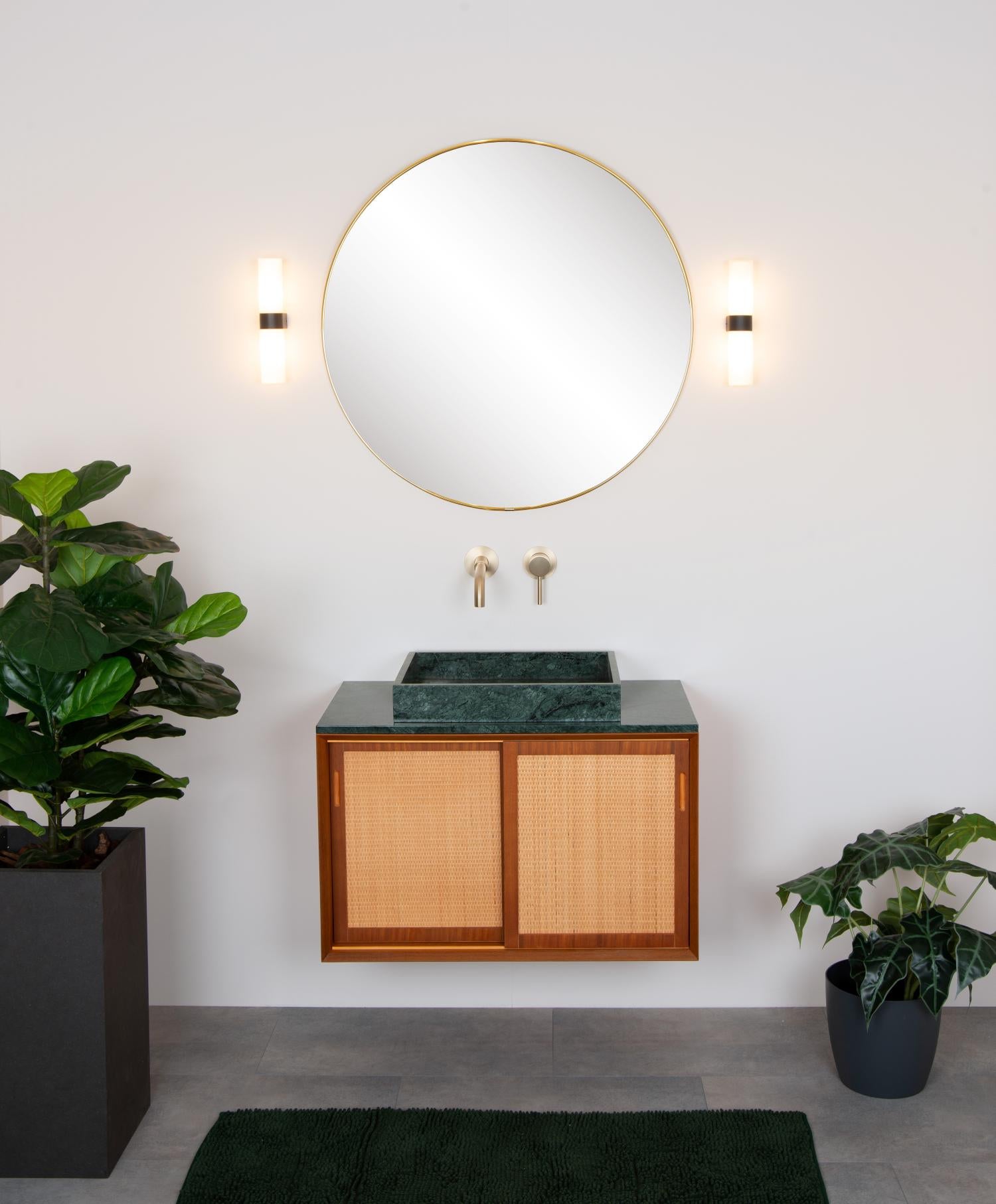 JESSE - Wandlamp Badkamer - 2xG9 - IP44 - Zwart
