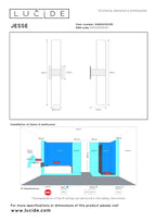JESSE - Wandlamp Badkamer - 2xG9 - IP44 - Zwart