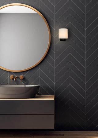 JELTE - Wandlamp Badkamer - 1xG9 - IP44 - Zwart