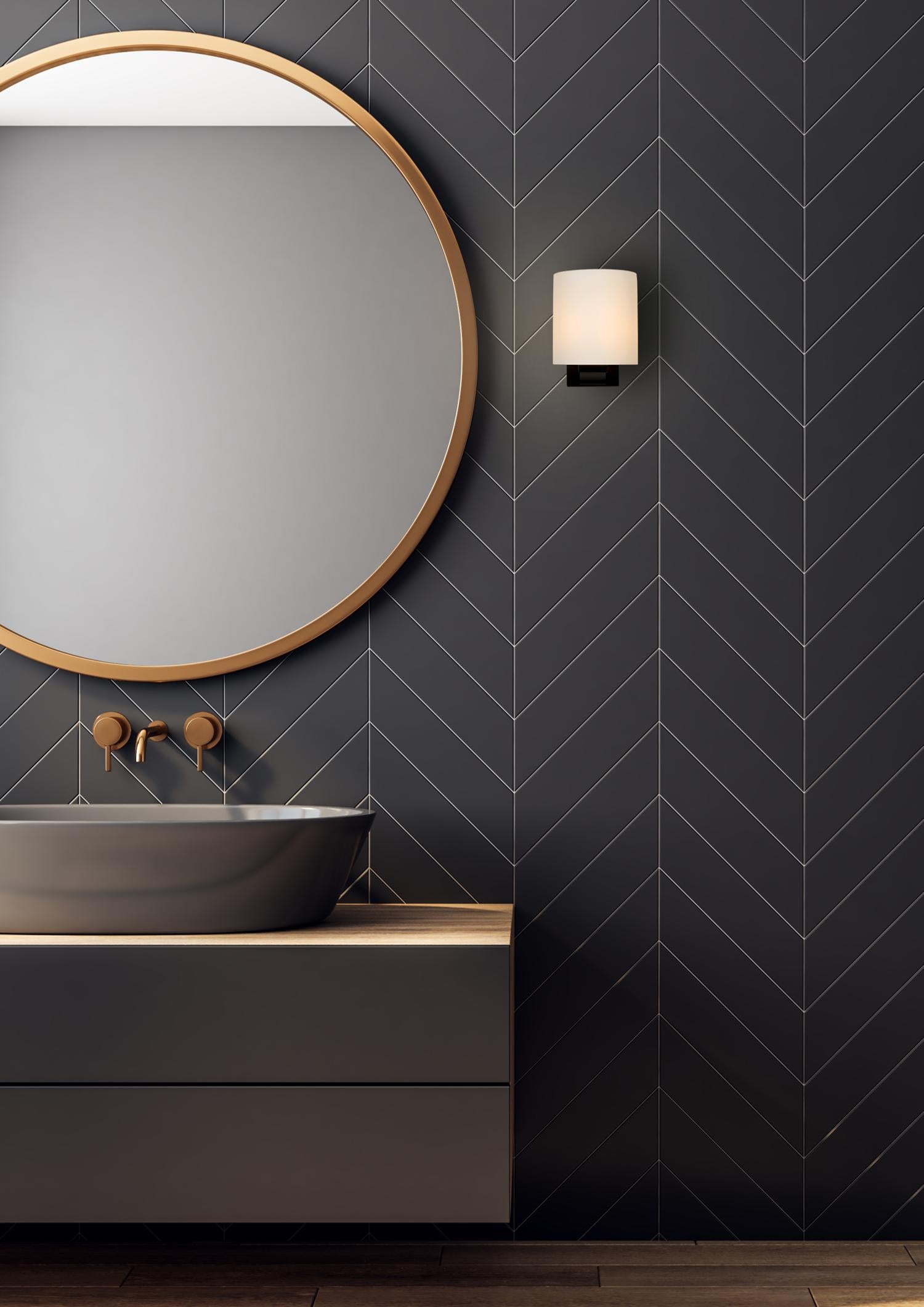 JELTE - Wandlamp Badkamer - 1xG9 - IP44 - Zwart