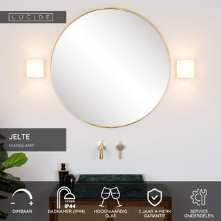 JELTE - Wandlamp Badkamer - 1xG9 - IP44 - Zwart