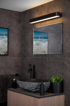 MADELON - Applique murale Salle de bain - LED - 1x9W 2700K - IP44 - Noir