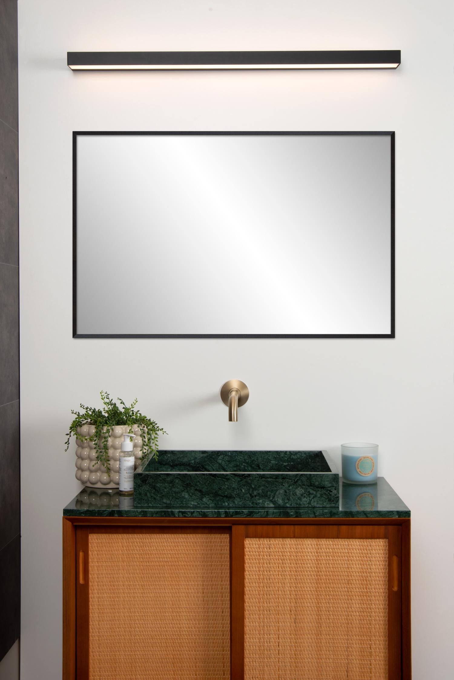 ALEXA - Wandlamp Badkamer - LED - 1x13W 2700K - IP44 - Zwart