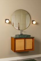 DAVY - Wandlamp Badkamer - 1xG9 - IP44 - Zwart
